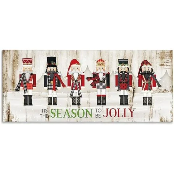 Be Jolly Festive Phrase Winter Christmas Nutcrackers